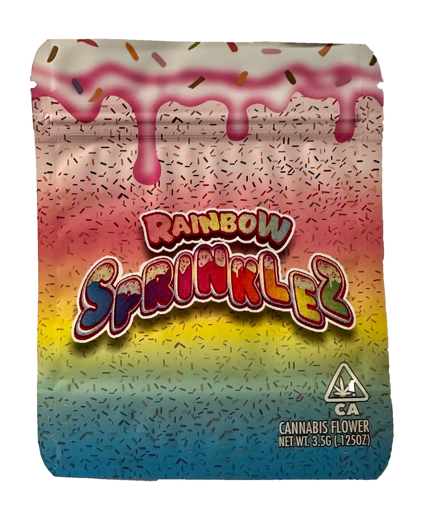 Rainbow sprinkles Mylar bags x 50