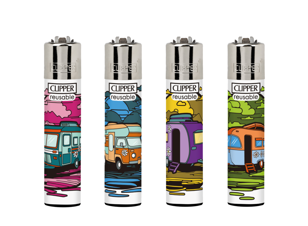 Clipper lighters set of 4 (Campervan)