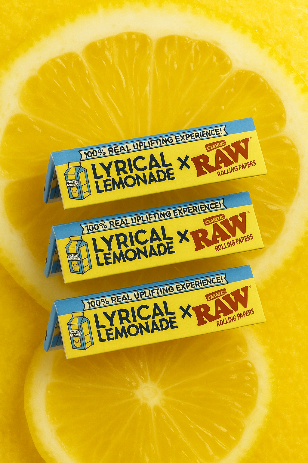 Raw Lyrical Lemonade kingsize rolling papers