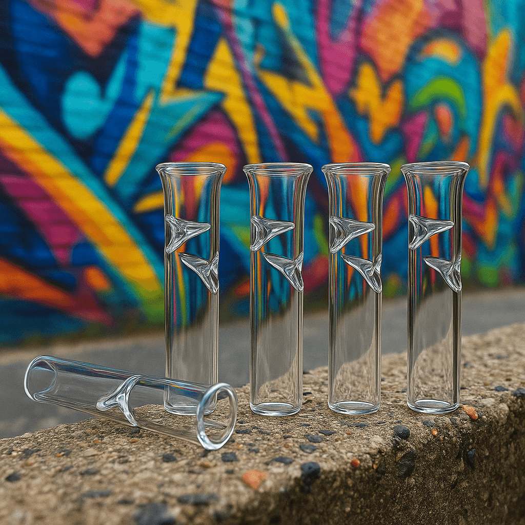 Clear glass joint tips 6mm