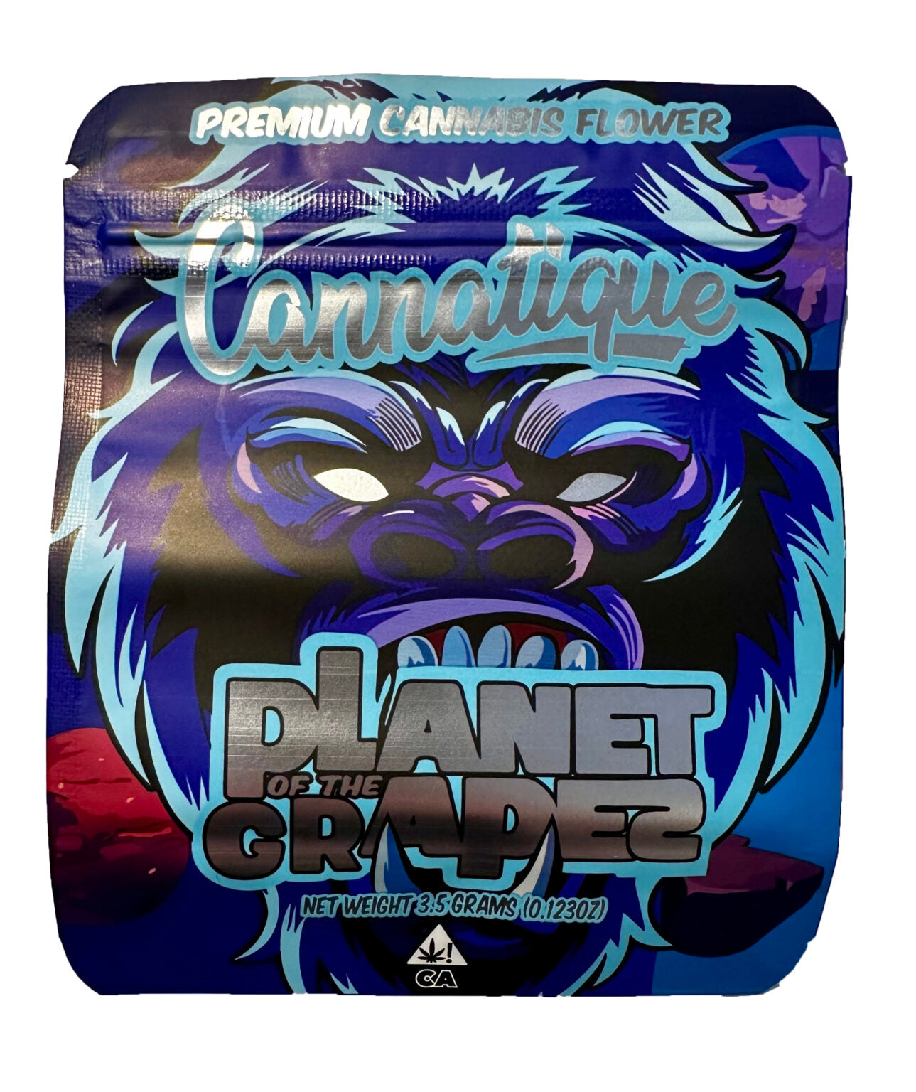 Purple calipacks with gorilla design