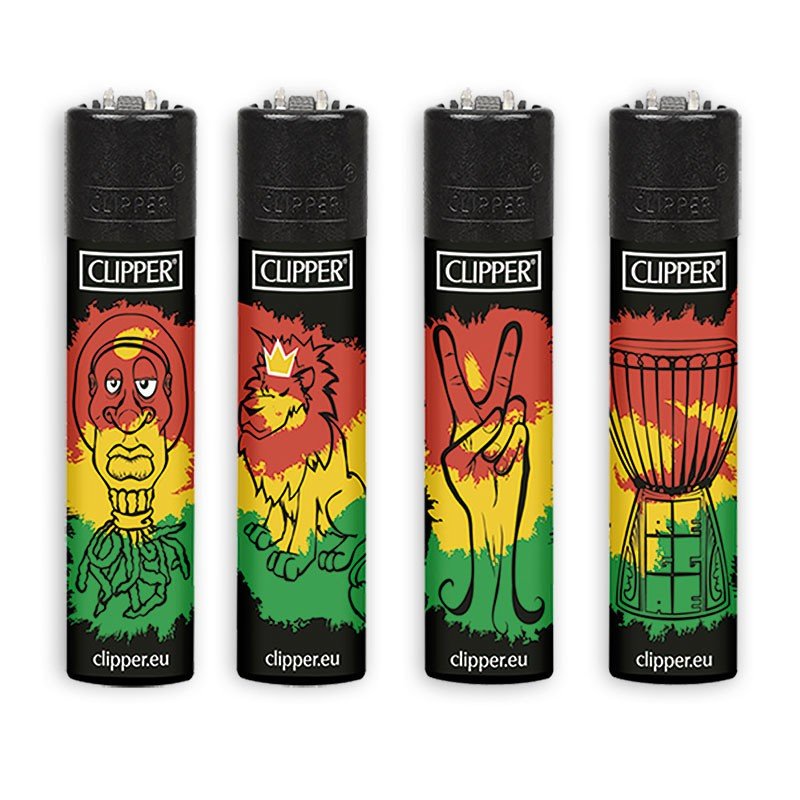 Clipper lighters set of 4 (Jamaican)