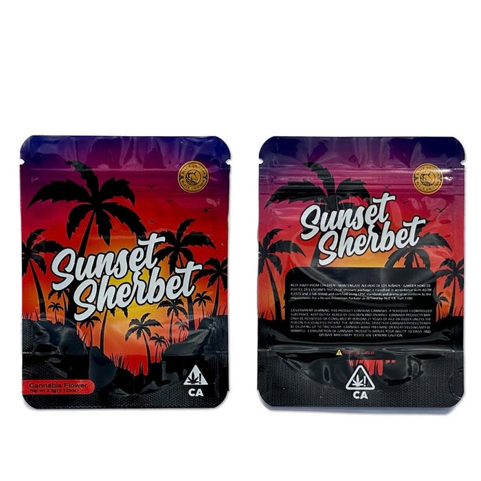 Sunset Sherbet Mylar bags x 50