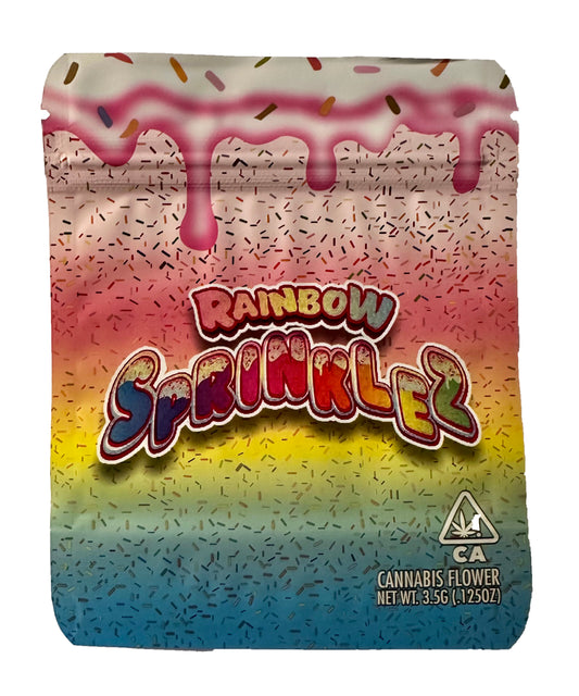 Rainbow sprinkles Mylar bags x 50