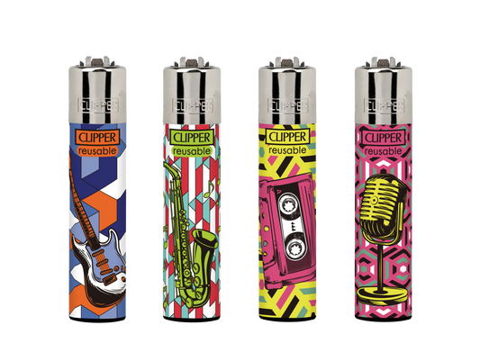 Clipper lighters set of 4 (Musical Instruments)