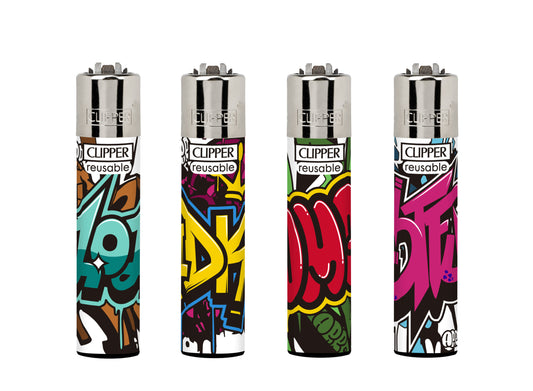 Clipper lighters set of 4 (Graffiti)