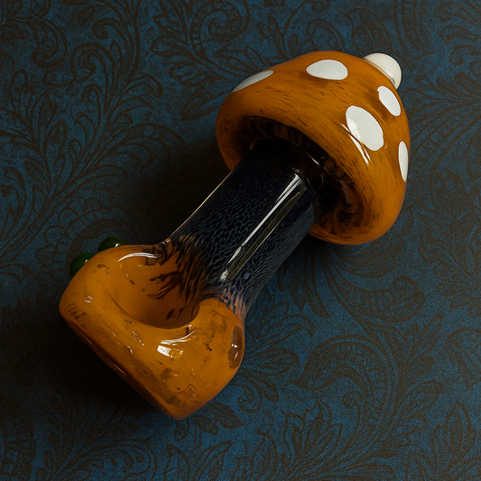 Glass mushroom pipe
