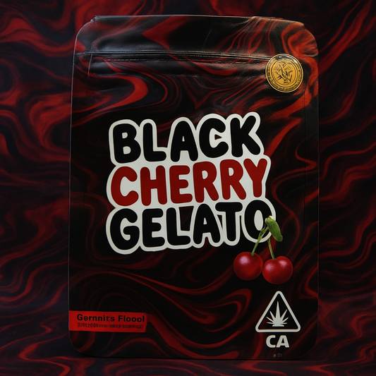 Black cherry gelato Mylar bags x 50