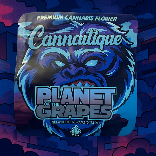 Planet of the grapes Mylar bags x 50