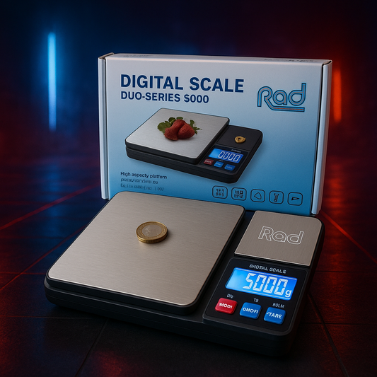 Large scales with silver weighing plates