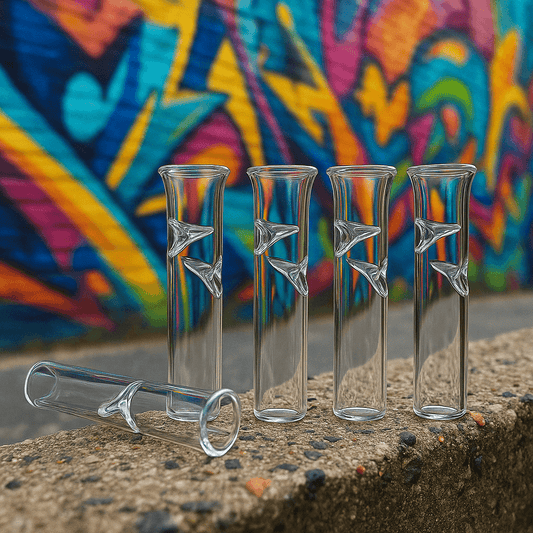 Clear glass joint tips 6mm