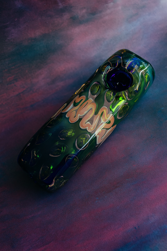 One off glass art pipe 
