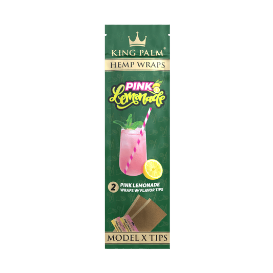 Pack of two pink lemonade flavoured palm leaf wraps