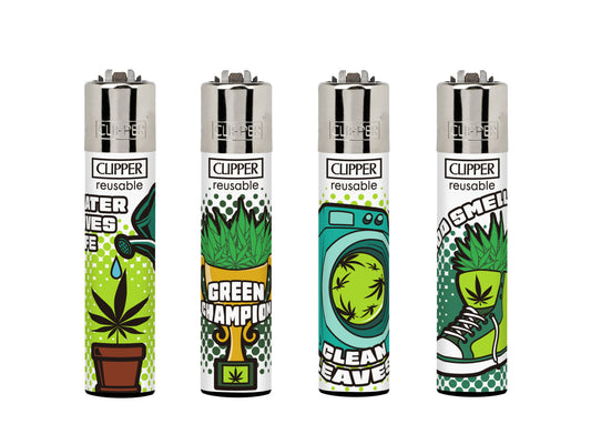 Clipper lighters set of 4 (weed status)