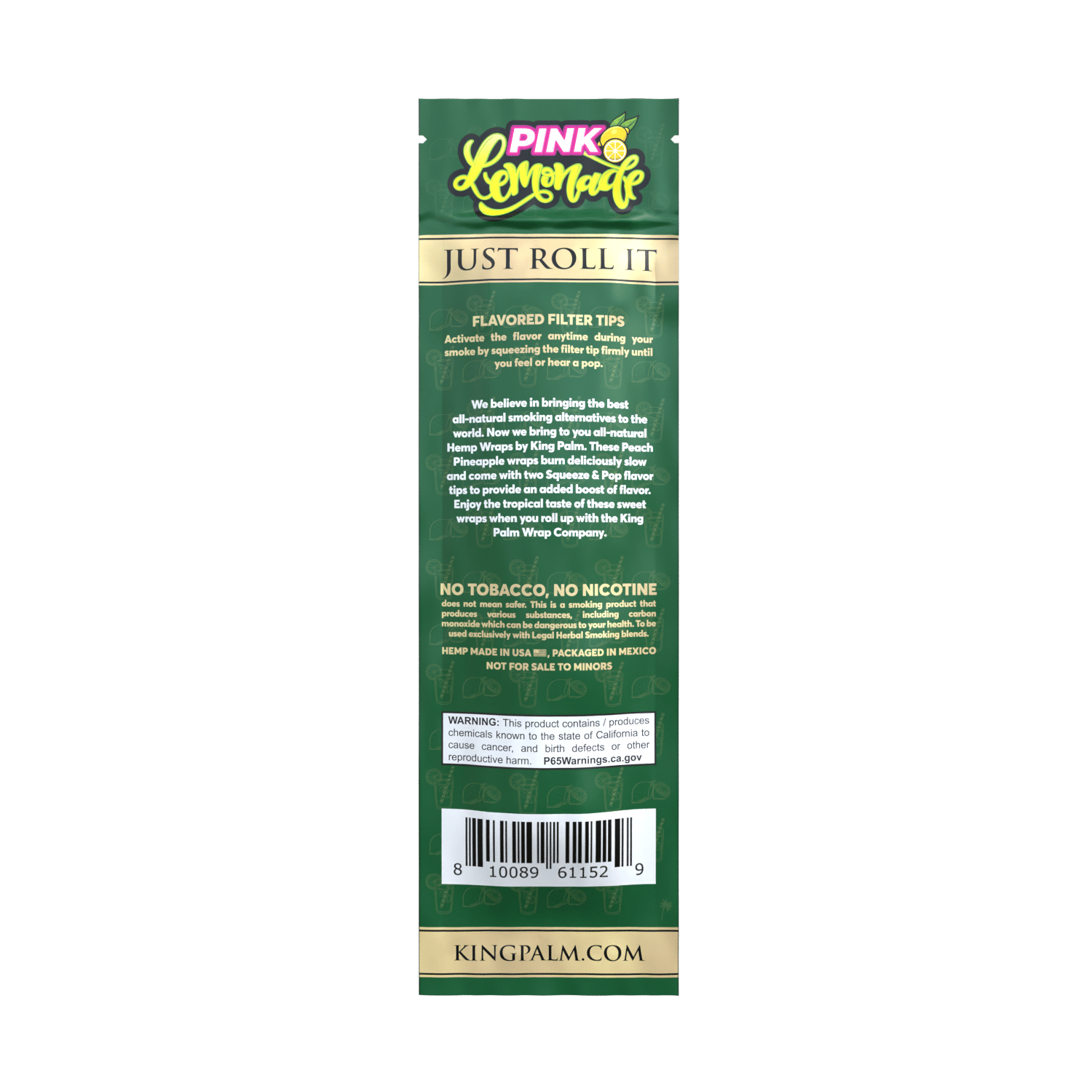 Back of the pack of two displaying product information 
