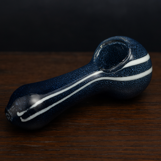 Beautiful Blue Hand Made Glass pipe