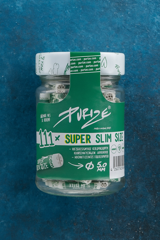 Purize super slim 5mm charcoal activated tips x 111